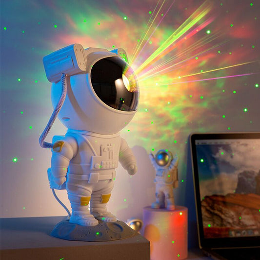 Astronaut Galaxy Star Projector – USB Night Light & Table Lamp for Bedroom ✨