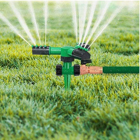 360° Automatic Rotating Lawn Sprinkler | Adjustable Garden Irrigation Tool