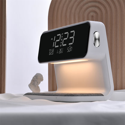 3-in-1 Bedside Lamp – Wireless Charger, Alarm Clock & Touch LED Desk Lamp ✨