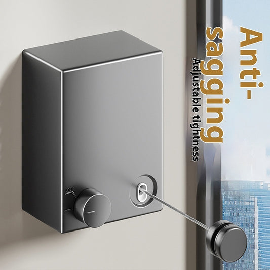 Invisible Retractable Clothesline – Wall-Mounted Drying Rack