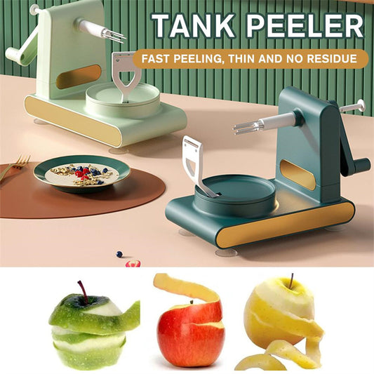 Hand-Crank Fruit Peeler & Slicer | Multifunction Kitchen Gadget
