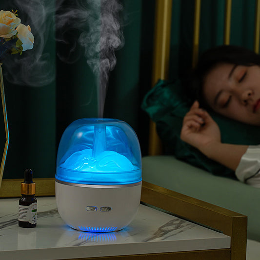 Ultrasonic Air Humidifier – Essential Oil Diffuser with Colorful LED & Heavy Mist
