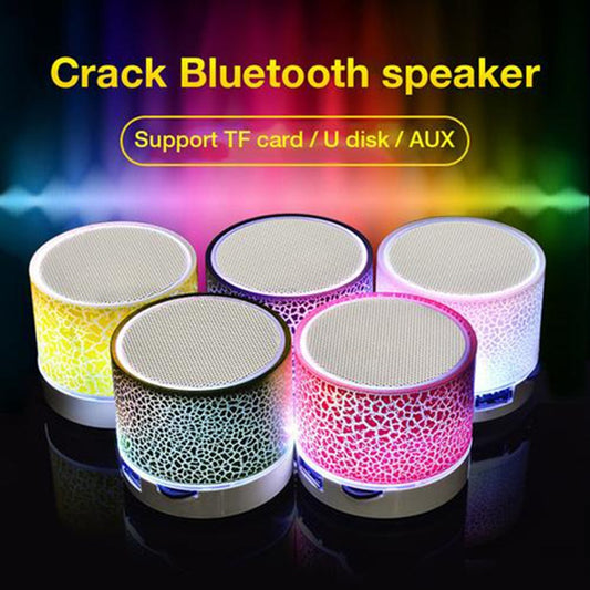 Big Crack Bluetooth Speaker  Portable Wireless Music Box with Deep Bass & LED Light
