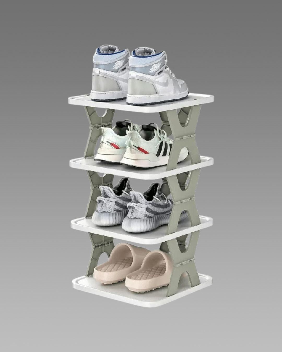 4-Layer Foldable Shoe Organizer Rack