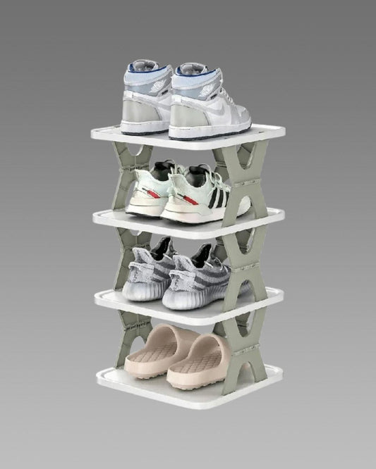 4-Layer Foldable Shoe Organizer Rack