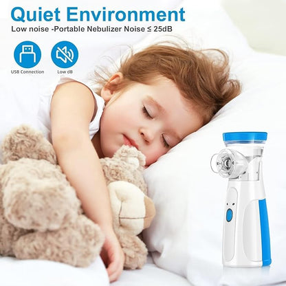Portable Ultrasonic Mesh Nebulizer for Kids & Adults