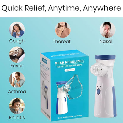 Portable Ultrasonic Mesh Nebulizer for Kids & Adults