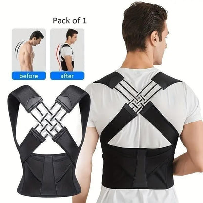 Adjustable Posture Corrector Belt for Men & Women | Upper Back & Shoulder Support