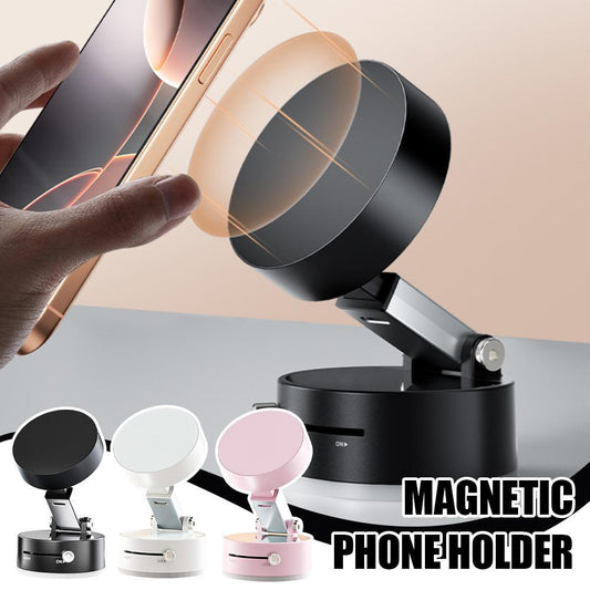 Foldable Magnetic Vacuum Car Phone Mount